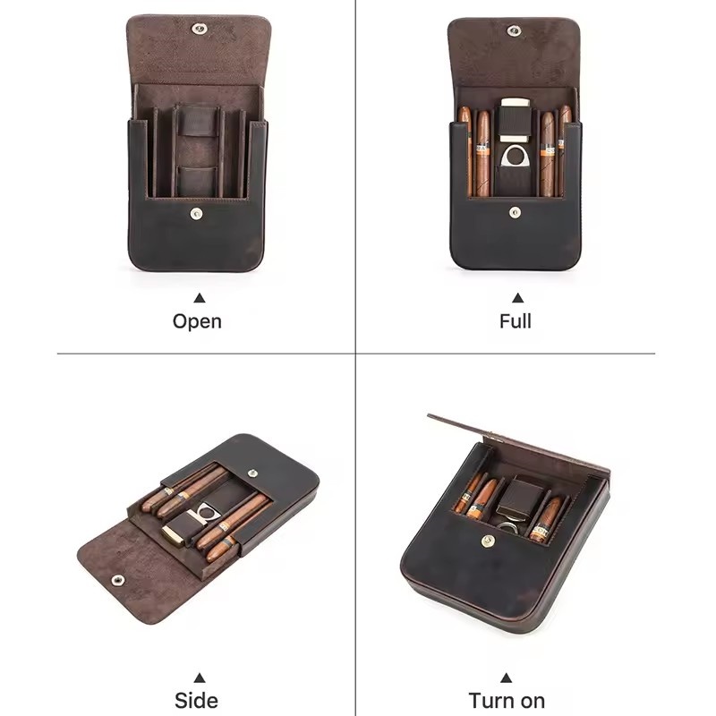 Portable Cigar Case Humidor Bo - đánh giá và giá Premium Cigar Case