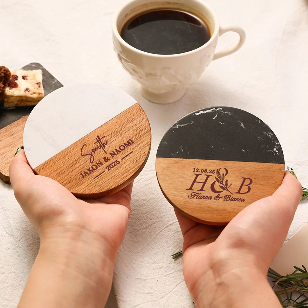 Personalized Marble Coaster Se - đánh giá và giá Marble Coaster Set