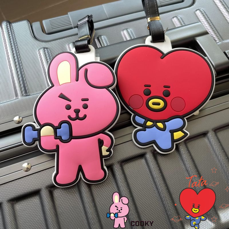 BT21 Cartoon Cute Keychain Kaw - đánh giá và giá Travel Luggage Set