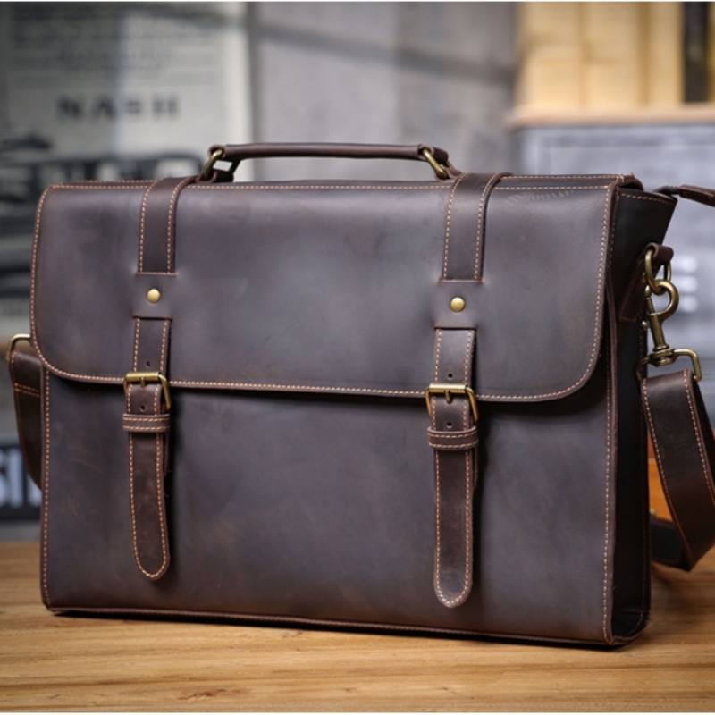Luxury Original Men's Handbag  - đánh giá và giá Leather Briefcase