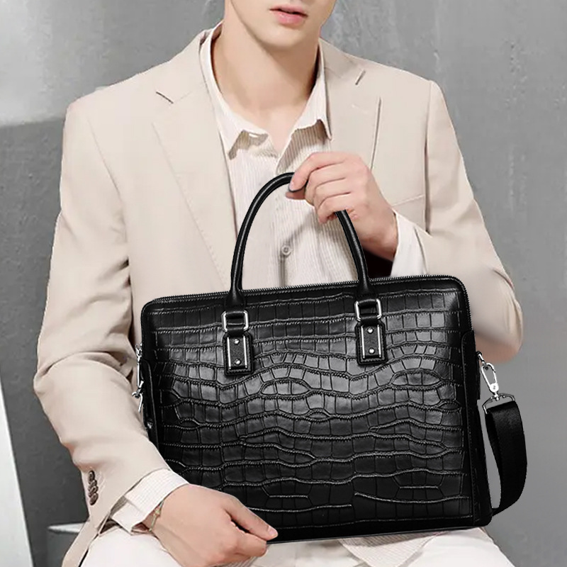 New Genuine Leather Men's Brie - đánh giá và giá Leather Briefcase