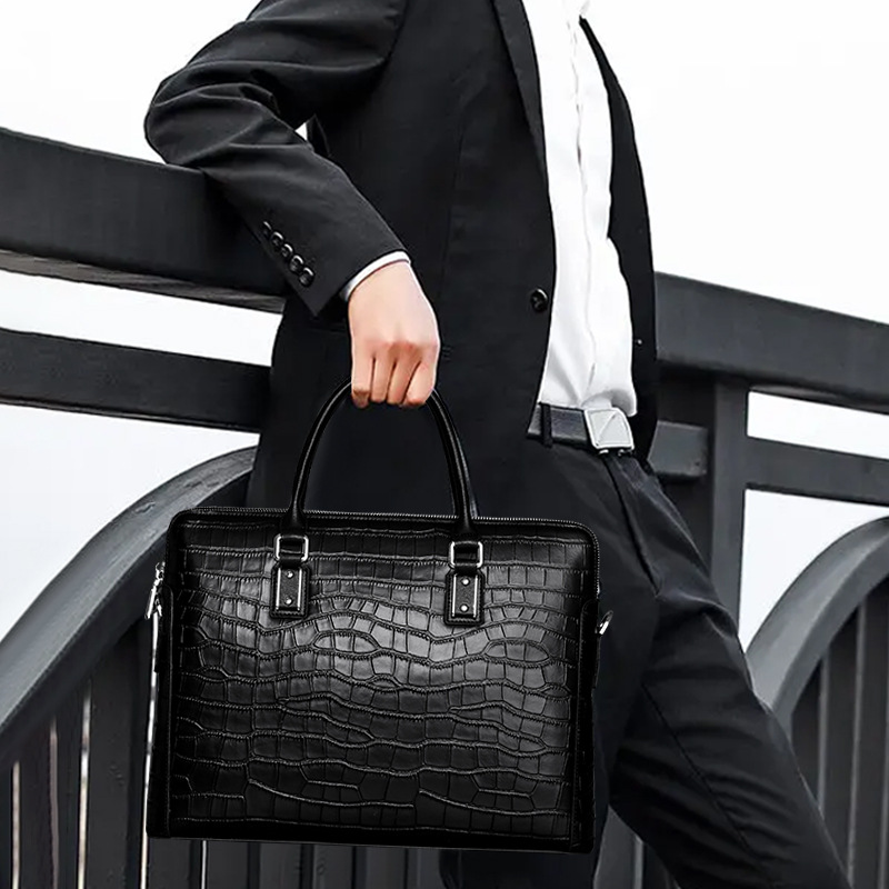New Genuine Leather Men's Brie - đánh giá và giá Leather Briefcase
