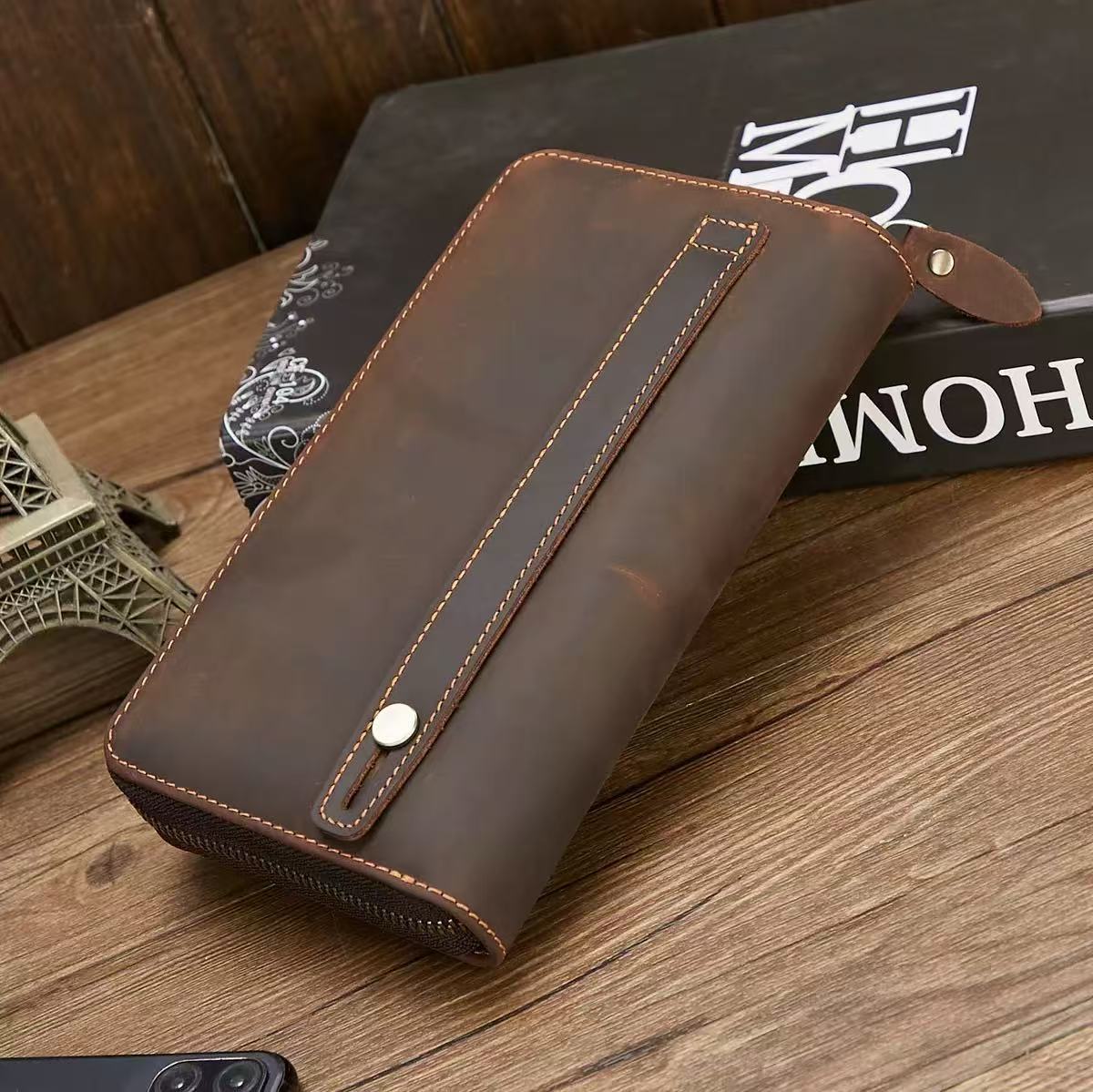 New Men Vintage Genuine Leathe - đánh giá và giá Leather Wallet Men